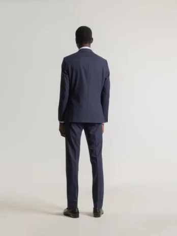 TRAJE MICROPUNTO MARINO